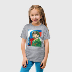 Детская футболка хлопок Солдат России - фото 2
