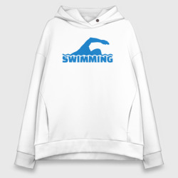 Женское худи Oversize хлопок Swimming sport