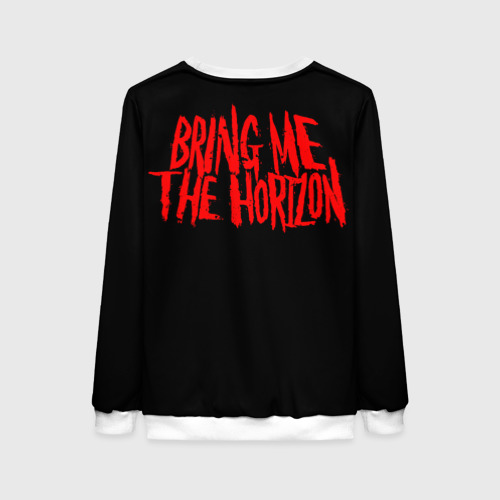 Женский свитшот 3D Bring me the horizon - skull, цвет 3D печать - фото 2