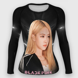 Женский рашгард 3D Rose Blackpink music