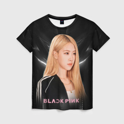 Женская футболка 3D Rose Blackpink music