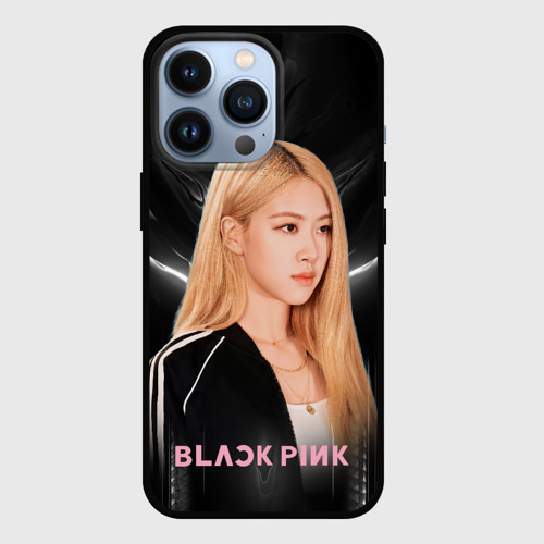 Чехол для iPhone 13 Pro Rose Blackpink music, цвет черный