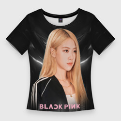 Женская футболка 3D Slim Rose Blackpink music