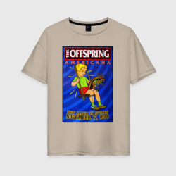 Женская футболка хлопок Oversize Offspring - americana