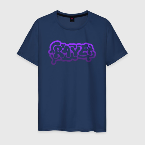Мужская футболка хлопок Rave, цвет темно-синий