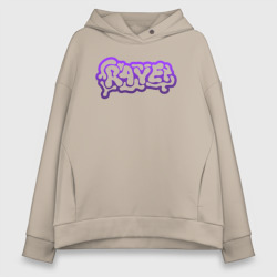 Женское худи Oversize хлопок Rave