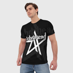 Мужская футболка 3D Zebrahead - logo - фото 2