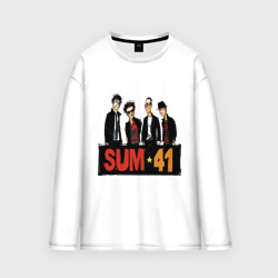 Мужской лонгслив oversize хлопок Sum41 team