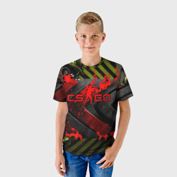 Детская футболка 3D CS GO red logo - фото 2