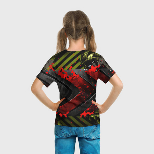 Детская футболка 3D CS GO red logo, цвет 3D печать - фото 6