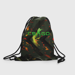 Рюкзак-мешок 3D CSGO green   logo