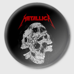 Значок Metallica skulls