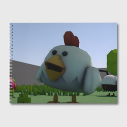 Альбом для рисования Chicken Gun курица в лесу