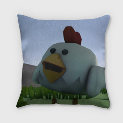 Подушка 3D Chicken Gun курица в лесу