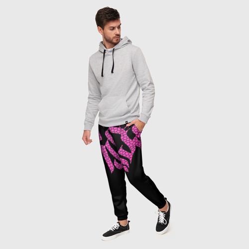 Мужские брюки 3D Граффити буквы, цвет 3D печать - фото 3