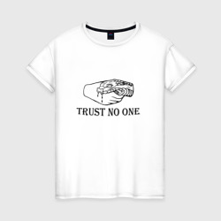Женская футболка хлопок Trust nobody