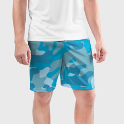 Мужские шорты спортивные Камуфляж военный синий - фото 2