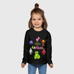Детский лонгслив 3D Детский сад Банбана персонажи - фото 2