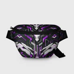 Поясная сумка 3D Кибер Броня Фиолетовая