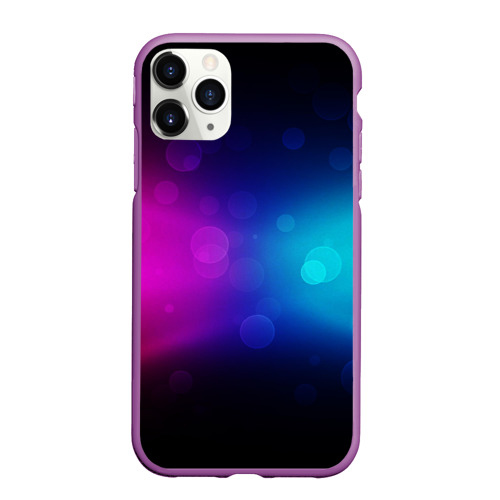 Чехол для iPhone 11 Pro Max матовый Столкновение бликов, цвет фиолетовый