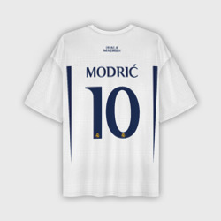 Мужская футболка oversize 3D Лука Модрич Реал Мадрид форма 23-24 домашняя