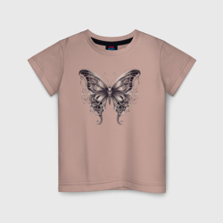 Детская футболка хлопок Бронзовая бабочка