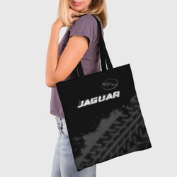 Шоппер 3D Jaguar Speed на темном фоне со следами шин: символ сверху - фото 2