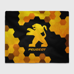 Плед 3D Peugeot - gold gradient