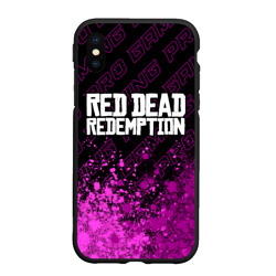 Чехол для iPhone XS Max матовый Red Dead Redemption pro gaming: символ сверху