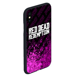 Чехол для iPhone XS Max матовый Red Dead Redemption pro gaming: символ сверху - фото 2