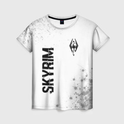 Skyrim glitch на светлом фоне: надпись, символ – Женская футболка 3D с принтом купить со скидкой в -26%