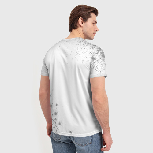 Мужская футболка 3D Skyrim glitch на светлом фоне: надпись, символ, цвет 3D печать - фото 4