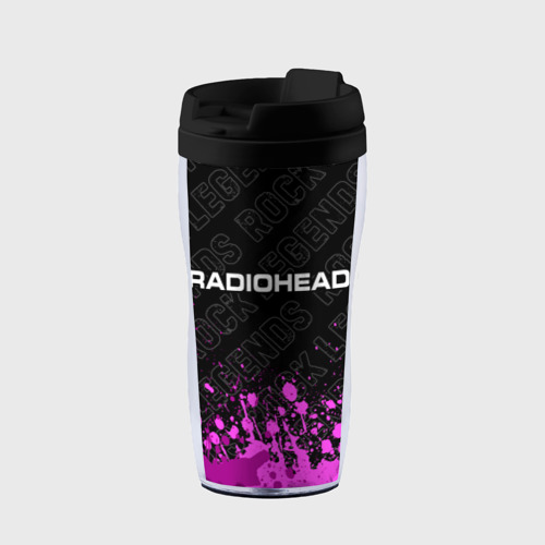Термокружка-непроливайка Radiohead rock Legends: символ сверху