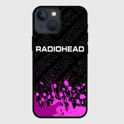 Чехол для iPhone 13 mini Radiohead rock Legends: символ сверху