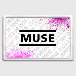 Muse rock Legends: надпись и символ – Магнит 45*70 с принтом купить