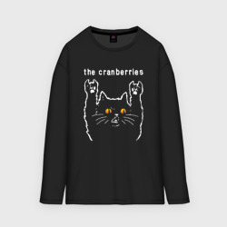 Мужской лонгслив oversize хлопок The Cranberries rock cat