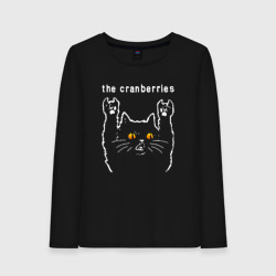 Женский лонгслив хлопок The Cranberries rock cat