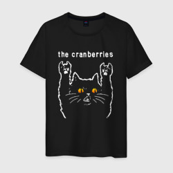 Мужская футболка хлопок The Cranberries rock cat