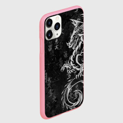 Чехол для iPhone 11 Pro Max матовый White dragon - grunge - фото 2