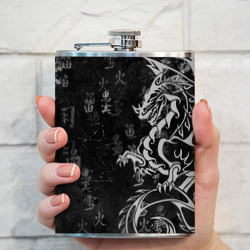 Фляга White dragon - grunge - фото 2