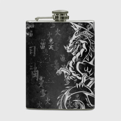 Фляга White dragon - grunge