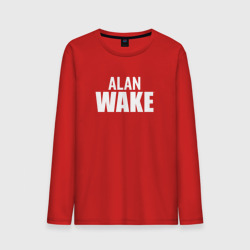 Мужской лонгслив хлопок Alan Wake logo