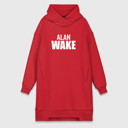 Платье-худи хлопок Alan Wake logo