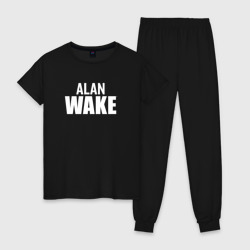 Женская пижама хлопок Alan Wake logo
