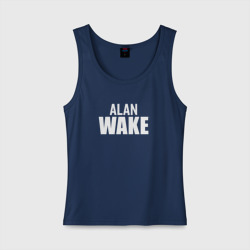 Женская майка хлопок Alan Wake logo