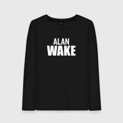 Женский лонгслив хлопок Alan Wake logo