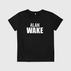 Детская футболка хлопок Alan Wake logo