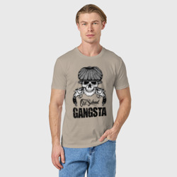 Мужская футболка хлопок Old school gangsta - фото 2