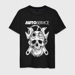 Auto service – Мужская футболка хлопок с принтом купить со скидкой в -20%