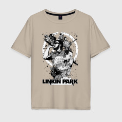 Мужская футболка хлопок Oversize Linkin Park all